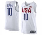 Nike Team USA #10 Kyrie Irving Authentic White 2016 Olympic Basketball Jersey