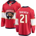 Florida Panthers #21 Vincent Trocheck Fanatics Branded Red Home Breakaway NHL Jersey