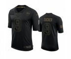 Baltimore Ravens #9 Justin Tucker Black 2020 Salute To Service Limited Jersey