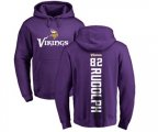 Minnesota Vikings #82 Kyle Rudolph Purple Backer Pullover Hoodie