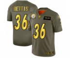 Pittsburgh Steelers #36 Jerome Bettis Olive Gold 2019 Salute to Service Limited Player Football Jersey