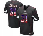 Arizona Cardinals #31 David Johnson Elite Black Alternate USA Flag Fashion Football Jersey
