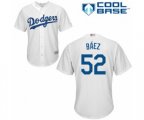 Los Angeles Dodgers Pedro Baez Replica White Home Cool Base Baseball Player Jersey