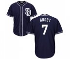 San Diego Padres #7 Manuel Margot Replica Navy Blue Alternate 1 Cool Base MLB Jersey