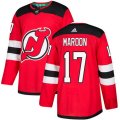 New Jersey Devils #17 Patrick Maroon Authentic Red Home NHL Jersey