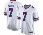 Buffalo Bills #7 Doug Flutie Game White Football Jersey