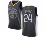 Golden State Warriors #24 Rick Barry Authentic Black Basketball Jersey - Statement Edition