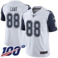 Dallas Cowboys #88 CeeDee Lamb White Stitched Limited Rush 100th Season Jersey