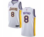 Los Angeles Lakers #8 Kobe Bryant Swingman White NBA Jersey - Association Edition
