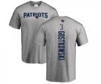 New England Patriots #3 Stephen Gostkowski Ash Backer T-Shirt