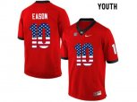2016 US Flag Fashion-Youth Georgia Bulldogs Jacob Eason #10 College Football Limited Jerseys - Red