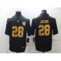 Oakland Raiders #28 Josh Jacobs Black Nike Leopard Print Jersey