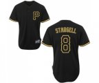 Pittsburgh Pirates #8 Willie Stargell Replica Black Fashion Baseball Jersey