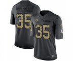 Green Bay Packers #35 Jermaine Whitehead Limited Black 2016 Salute to Service Football Jersey