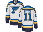 St. Louis Blues #11 Brian Sutter Premier White Away NHL Jersey