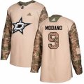 Dallas Stars #9 Mike Modano Authentic Camo Veterans Day Practice NHL Jersey
