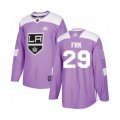 Los Angeles Kings #29 Martin Frk Authentic Purple Fights Cancer Practice Hockey Jersey