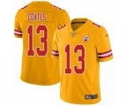 Kansas City Chiefs #13 Sammie Coates Limited Gold Inverted Legend Football Jersey