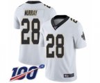 New Orleans Saints #28 Latavius Murray White Vapor Untouchable Limited Player 100th Season Football Jersey
