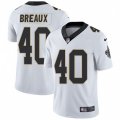 New Orleans Saints #40 Delvin Breaux White Vapor Untouchable Limited Player NFL Jersey