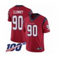 Houston Texans #90 Jadeveon Clowney Red Alternate Vapor Untouchable Limited Player 100th Season Football Jersey