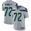 Seattle Seahawks #72 Michael Bennett Grey Alternate Vapor Untouchable Limited Player NFL Jersey