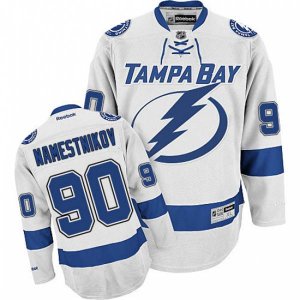 Tampa Bay Lightning #90 Vladislav Namestnikov Authentic White Away NHL Jersey
