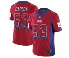 New York Giants #53 Harry Carson Limited Red Rush Drift Fashion Football Jersey