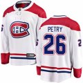 Montreal Canadiens #26 Jeff Petry Authentic White Away Fanatics Branded Breakaway NHL Jersey