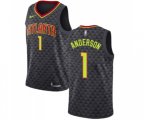 Atlanta Hawks #1 Justin Anderson Swingman Black Basketball Jersey - Icon Edition