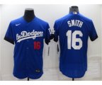 Los Angeles Dodgers #16 Will Smith 2021 Royal City Connect Flex Base Stitched Baseball Jersey
