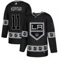 Los Angeles Kings #11 Anze Kopitar Authentic Black Team Logo Fashion NHL Jersey