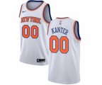 New York Knicks #00 Enes Kanter Swingman White NBA Jersey - Association Edition