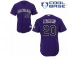 Colorado Rockies #20 Ian Desmond Replica Purple Alternate 1 Cool Base MLB Jersey