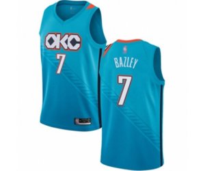 Oklahoma City Thunder #7 Darius Bazley Swingman Turquoise Basketball Jersey - City Edition