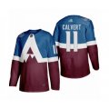 Colorado Avalanche #11 Matt Calvert Authentic Burgundy Blue 2020 Stadium Series Hockey Jersey
