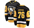 Pittsburgh Penguins #76 Calen Addison Authentic Black Home Fanatics Branded Breakaway NHL Jersey