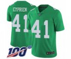Philadelphia Eagles #41 Johnathan Cyprien Limited Green Rush Vapor Untouchable 100th Season Football Jersey