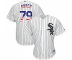 Chicago White Sox #79 Jose Abreu Authentic White USA Flag Fashion Baseball Jersey