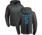 Carolina Panthers #5 Michael Palardy Ash One Color Pullover Hoodie