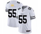 Pittsburgh Steelers #55 Devin Bush White Team Logo Fashion Limited Player Football Jersey