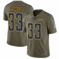 Los Angeles Chargers #33 Derwin James Limited Olive 2017 Salute to Service NFL Jersey