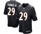 Baltimore Ravens #29 Earl Thomas III Game Black Alternate Football Jersey