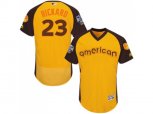 Baltimore Orioles #23 Joey Rickard Yellow 2016 All-Star American League BP Authentic Collection Flex Base MLB Jersey