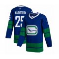 Vancouver Canucks #25 Jacob Markstrom Authentic Royal Blue Alternate Hockey Jersey