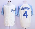Kansas City Royals #4 Alex Gordon Cream 2016 Official Cool Base Jersey