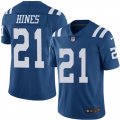 Indianapolis Colts #21 Nyheim Hines Limited Royal Blue Rush Vapor Untouchable NFL Jersey