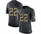 Cleveland Browns #22 Eric Murray Limited Black 2016 Salute to Service Football Jersey