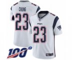 New England Patriots #23 Patrick Chung White Vapor Untouchable Limited Player 100th Season Football Jersey