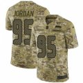 Seattle Seahawks #95 Dion Jordan Limited Camo 2018 Salute to Service NFL Jersey
